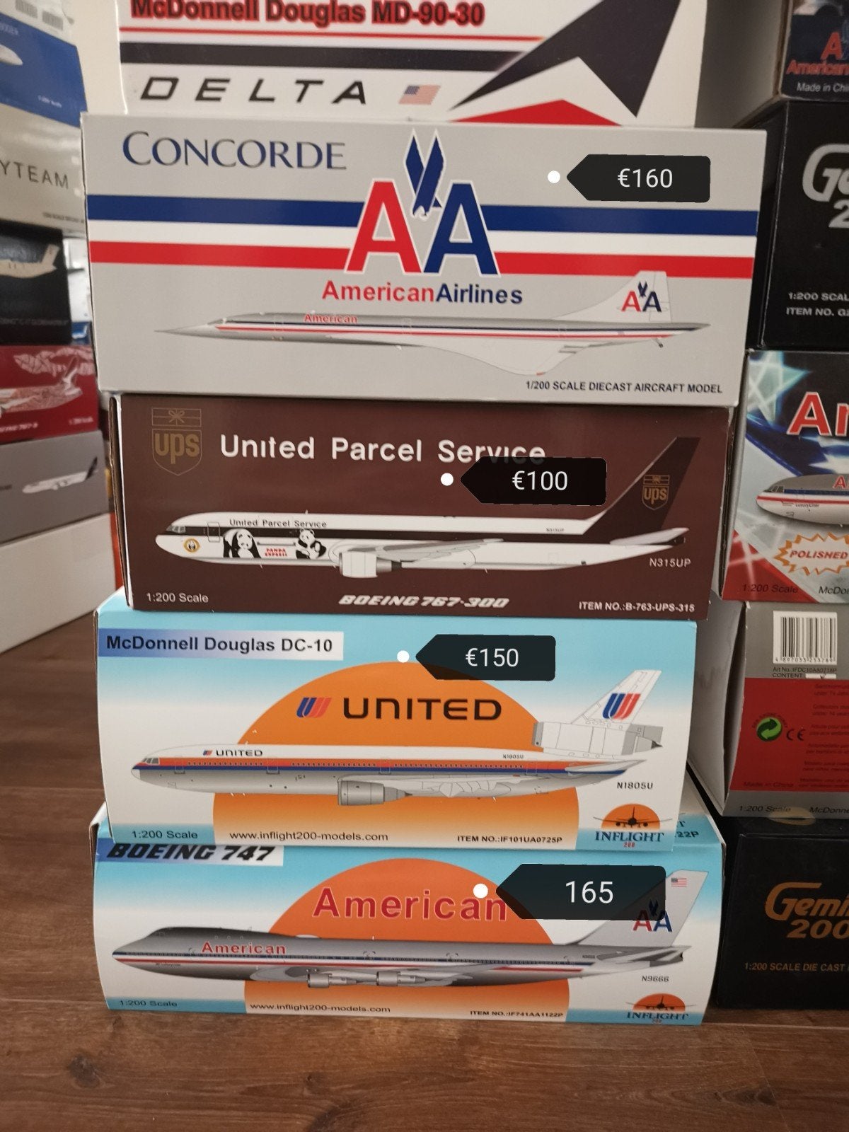 1:200 Amerikaanse modellen JC Wings, Gemini200, inflight200, Overige merken, 1:200 of kleiner, Nieuw, Ophalen of Verzenden