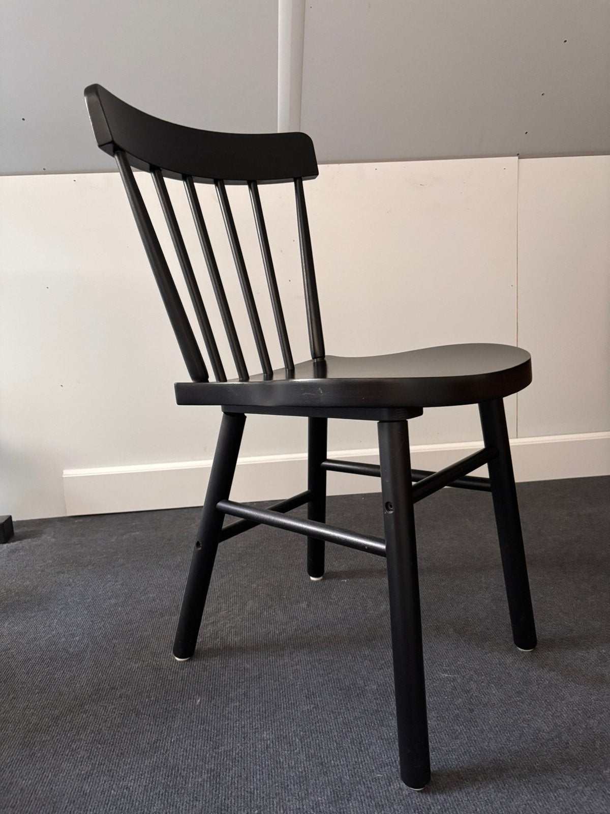Houten Ikea stoel, Ophalen, Gebruikt, Zwart, Eén