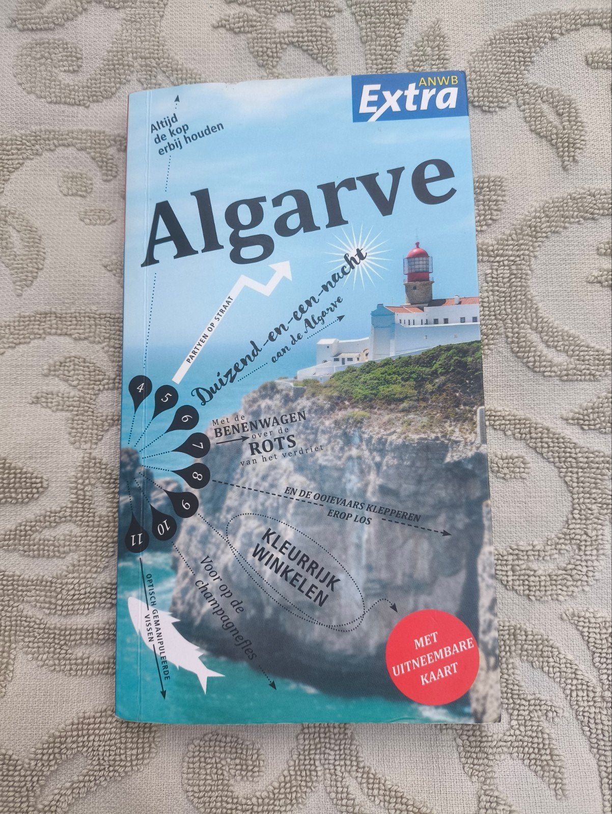 ANWB Extra reisgids Algarve met uitneembare kaart - 2022, Europa, Ophalen of Verzenden, Reisgids of -boek, ANWB