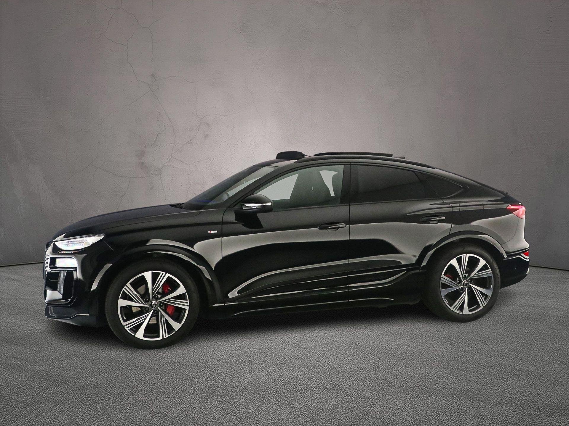 Audi Q6 Sportback S edition performance 100 kWh | Adaptieve, Auto's, Gebruikt, Zwart, Leder, 625 km