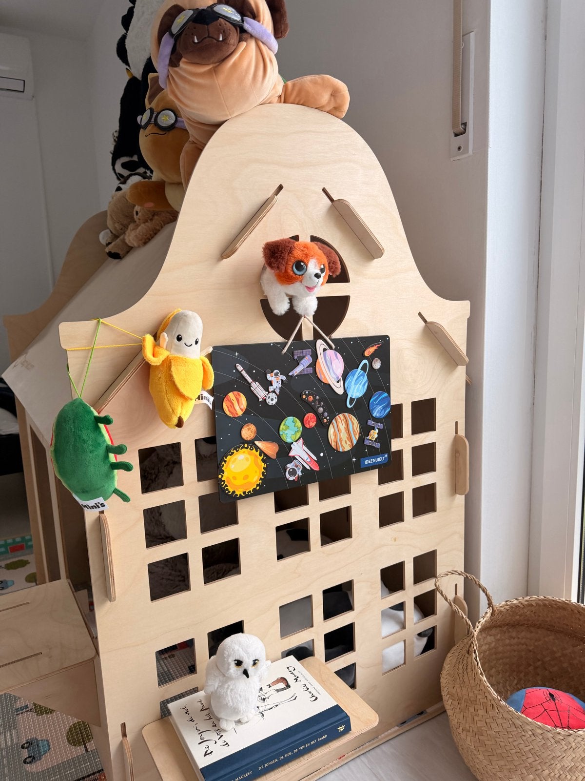 Houten speelhuisje, Kinderen en Baby's, Speelgoed | Houten speelgoed, Ophalen, Zo goed als nieuw, Meubelstuk of Keukentje