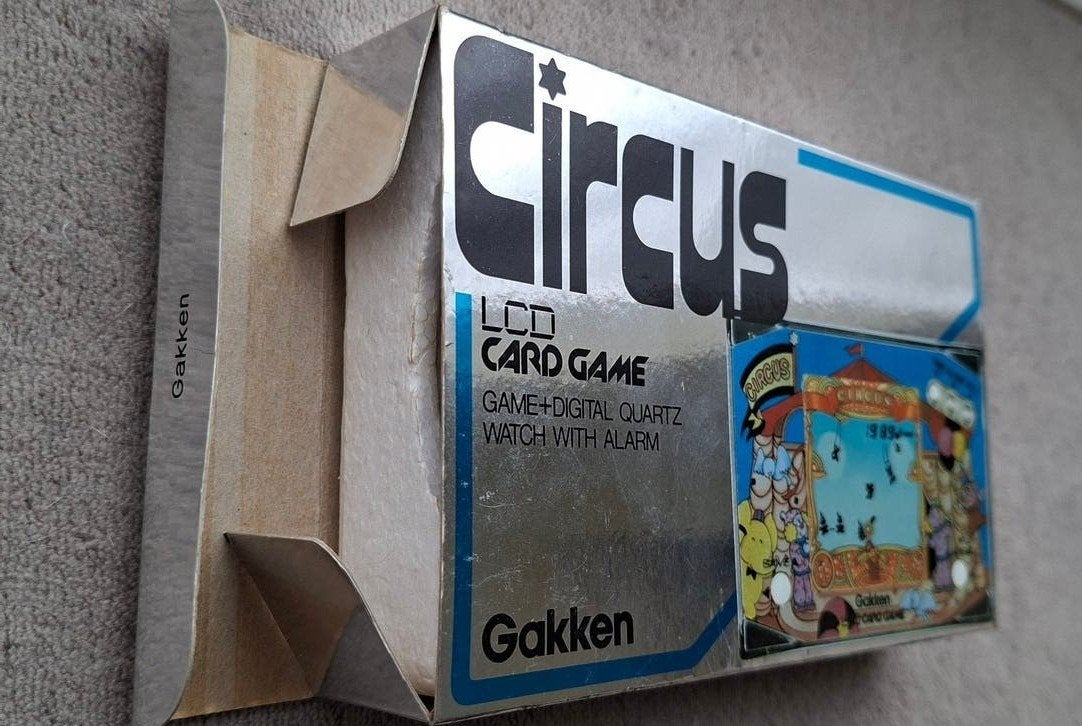 Gakken CIRCUS 1983 LCD Game CIB Zilver/near mint, Spelcomputers en Games, Spelcomputers | Overige, Ophalen of Verzenden, Zo goed als nieuw