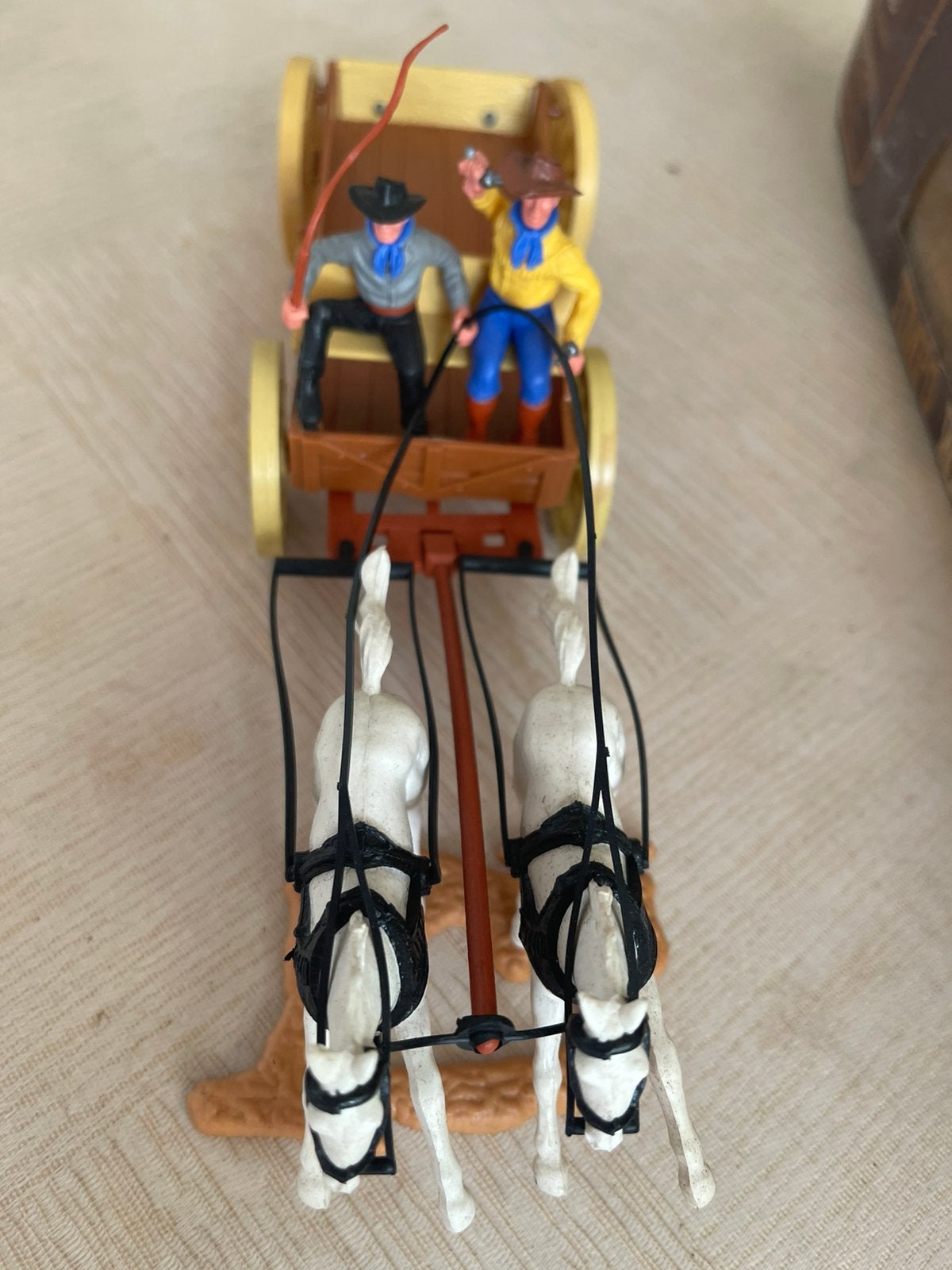 Vintage Timpo Toys Wild West Buckboard Wagon 272 - met doos, Ophalen of Verzenden, Zo goed als nieuw