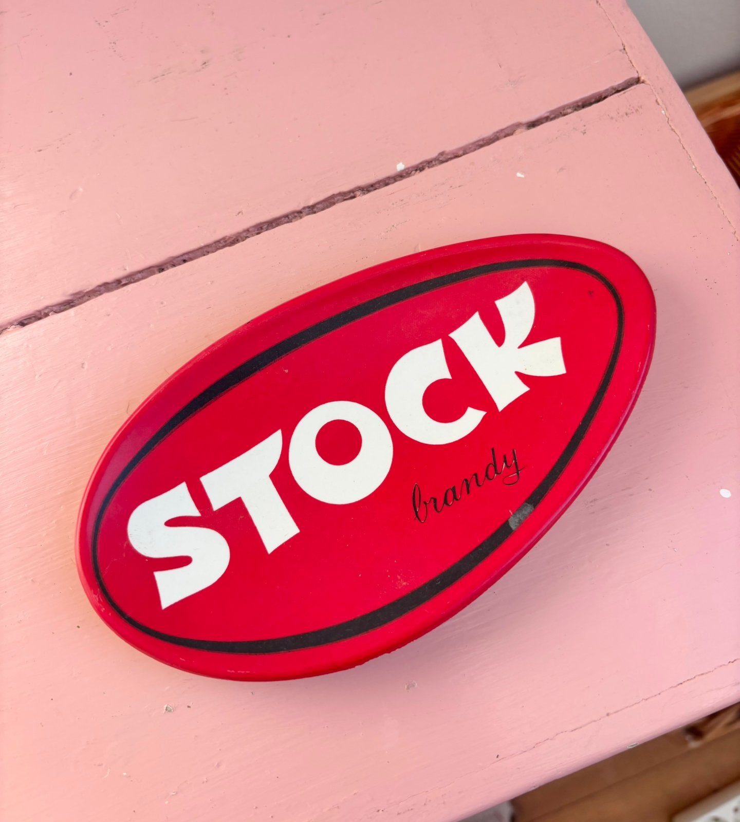 Stock brandy Reclame Dienblad, Verzamelen, Ophalen of Verzenden, Gebruikt, Gebruiksvoorwerp