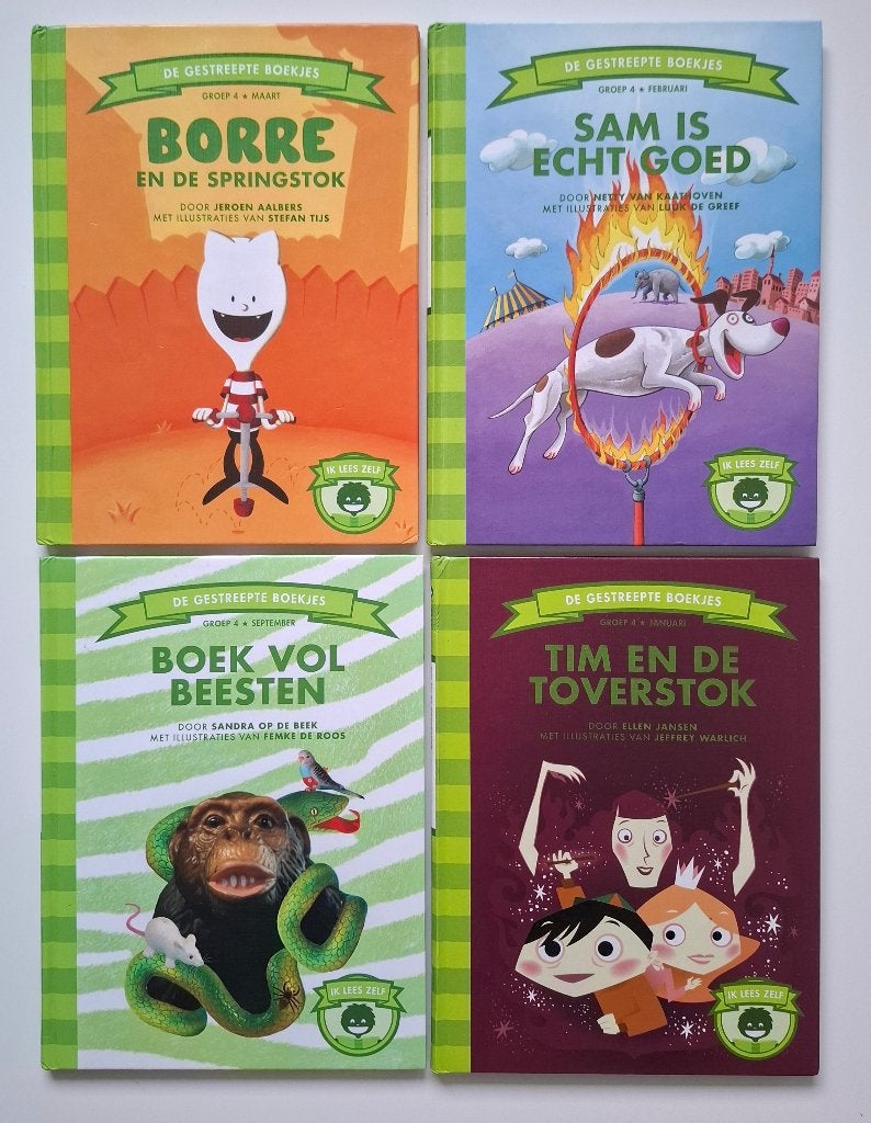 Leuke leerzame Borre boekjes Groep 4, Ophalen of Verzenden, Zo goed als nieuw, Jeroen Aalbers, Fictie algemeen
