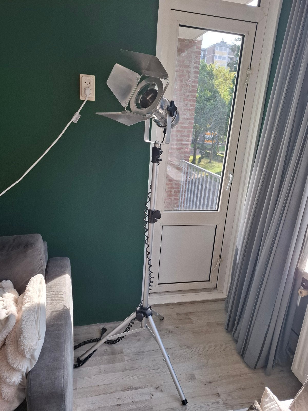 Industriële lamp, Ophalen, Gebruikt, 150 tot 200 cm, Industrieel, Vintage