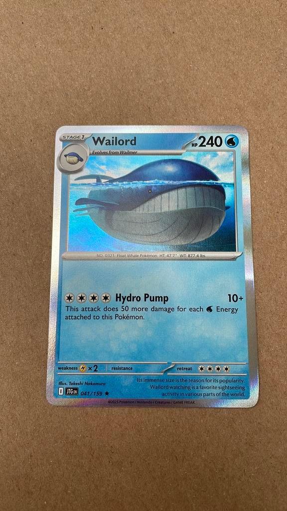 Wailord holo, Ophalen of Verzenden, Zo goed als nieuw