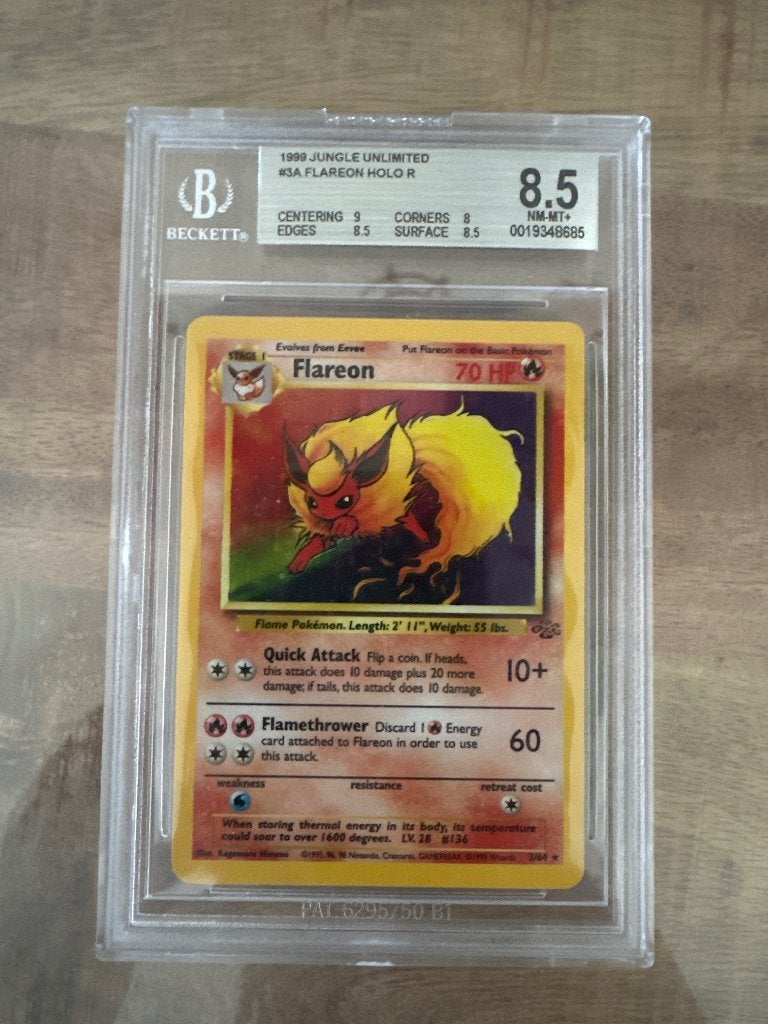 Flareon Reverse Holo (1999 Jungle Unlimited), Ophalen of Verzenden, Zo goed als nieuw
