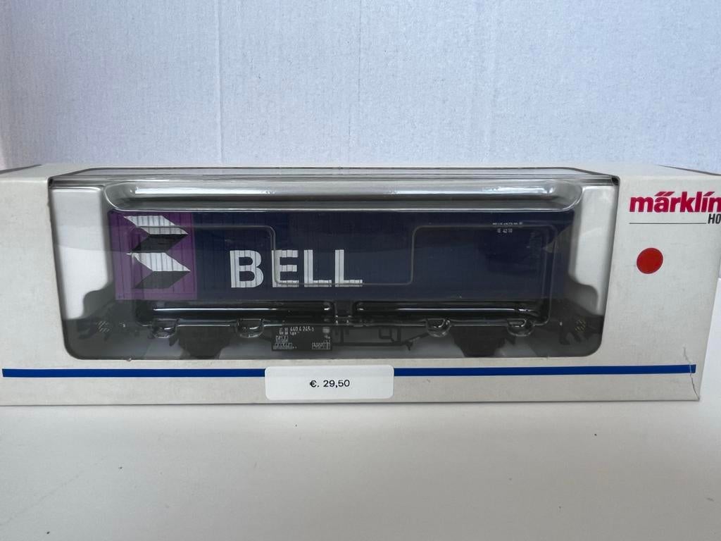 Märklin H0 BELL Containerwagon nr.4851 in ovp, Wisselstroom, Wagon, Ophalen of Verzenden, Zo goed als nieuw
