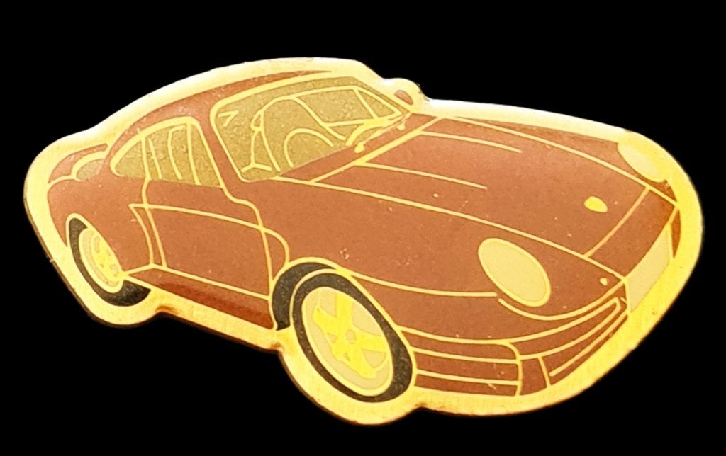 Porsche type 959 pin- bruin, Verzenden, Nieuw, Transport, Speldje of Pin