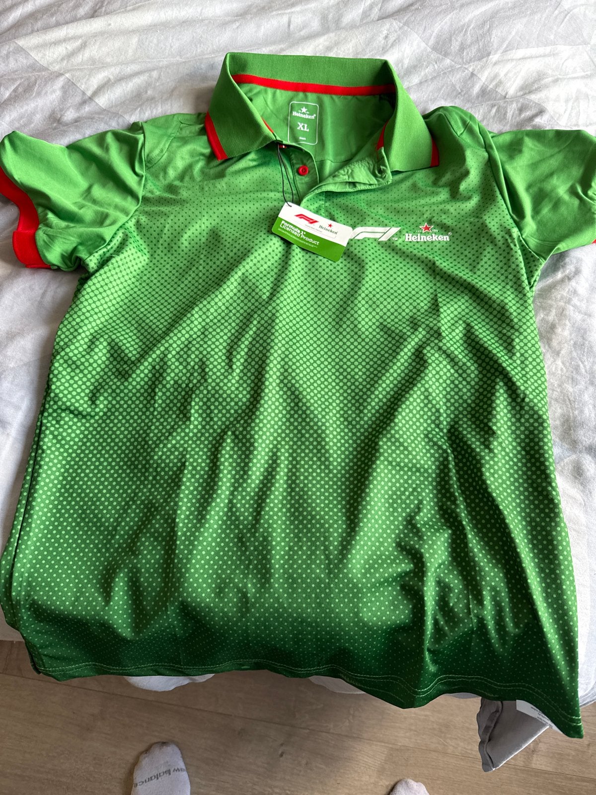 Heineken F1 Polo Shirt - Nieuw met labels, Ophalen of Verzenden, Nieuw, Maat 56/58 (XL), Groen