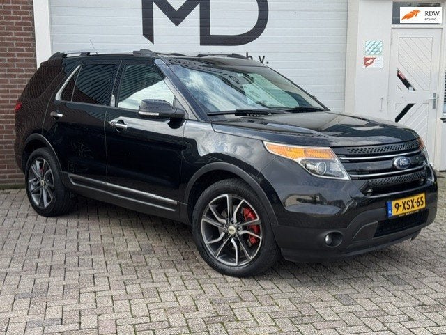 Ford FORD EXPLORER LIMITED 3.5 V6 4WD -EU -7 pers.-Pano dak, Euro 5, Gebruikt, Zwart, 2102 kg