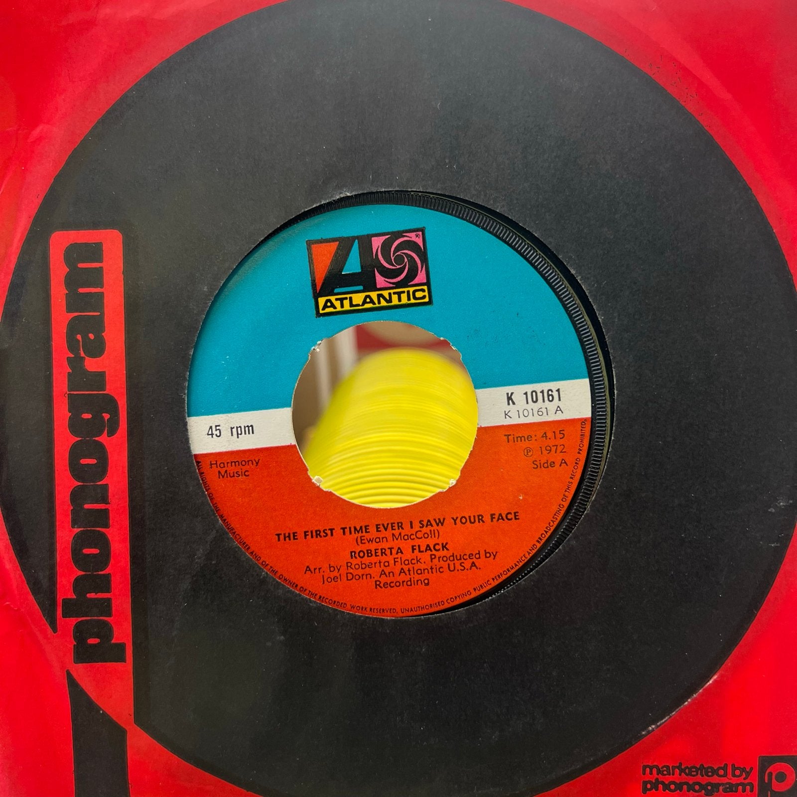 Roberta Flack - The First Time Ever I Saw Your Face 7 inch, Gebruikt, 7 inch, Ophalen of Verzenden, EP