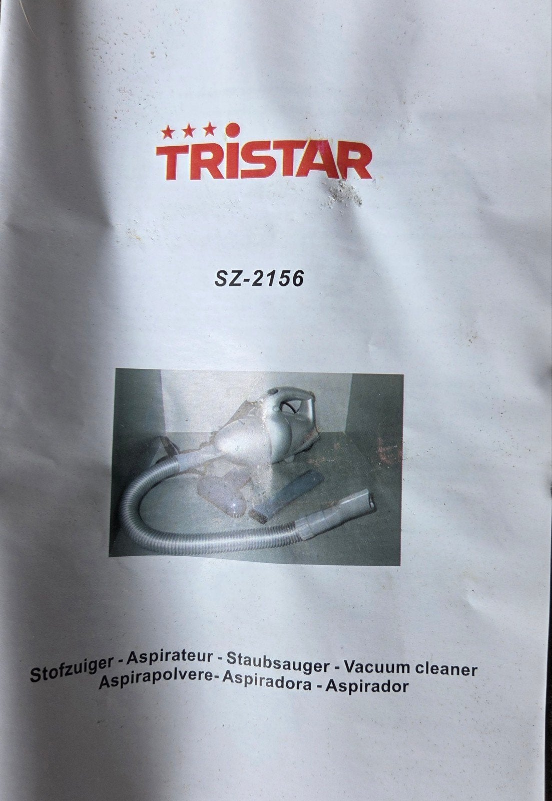 Camping stofzuiger Tristar SZ2156, Ophalen, Gebruikt