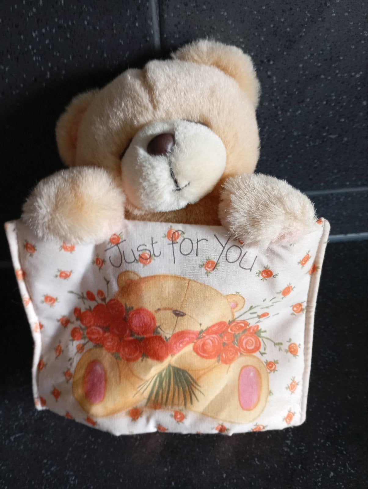 VINTAGE FOREVER FRIENDS BEER MET BRIEF  NU 10€ ZIE FOTO,S., Verzamelen, Ophalen of Verzenden, Zo goed als nieuw, Stoffen beer