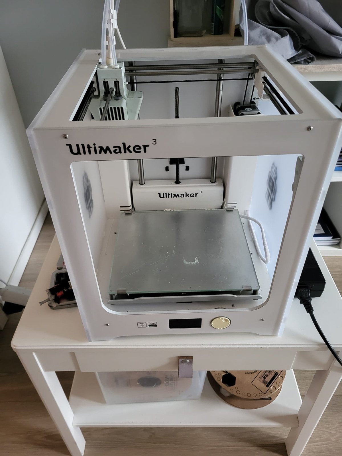 Ultimaker 3 3D-printer met veel filament (verstopte nozzles), Computers en Software, Ophalen, Niet werkend, Filament