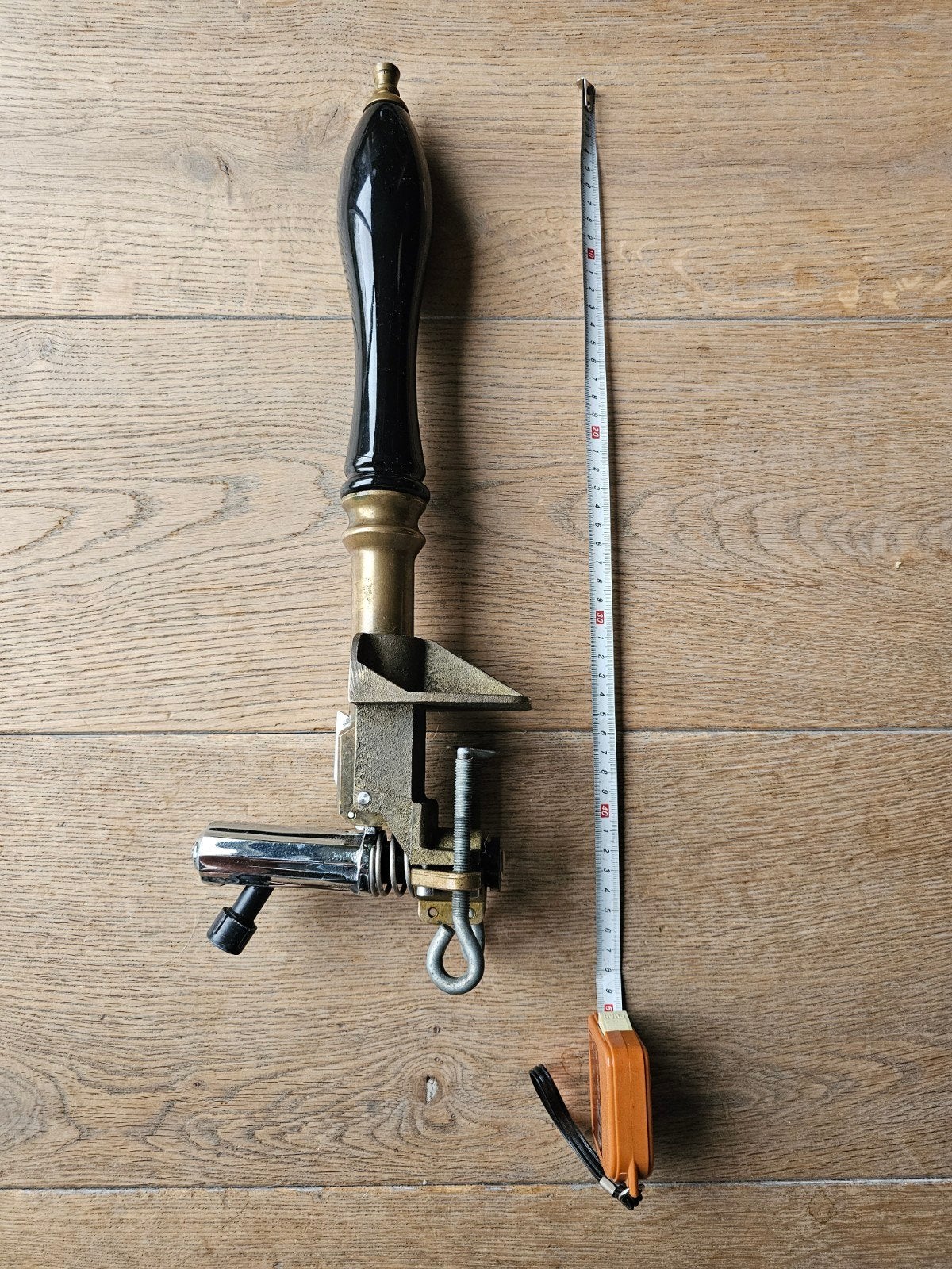 Vintage biertap kraan met handvat, Ophalen of Verzenden