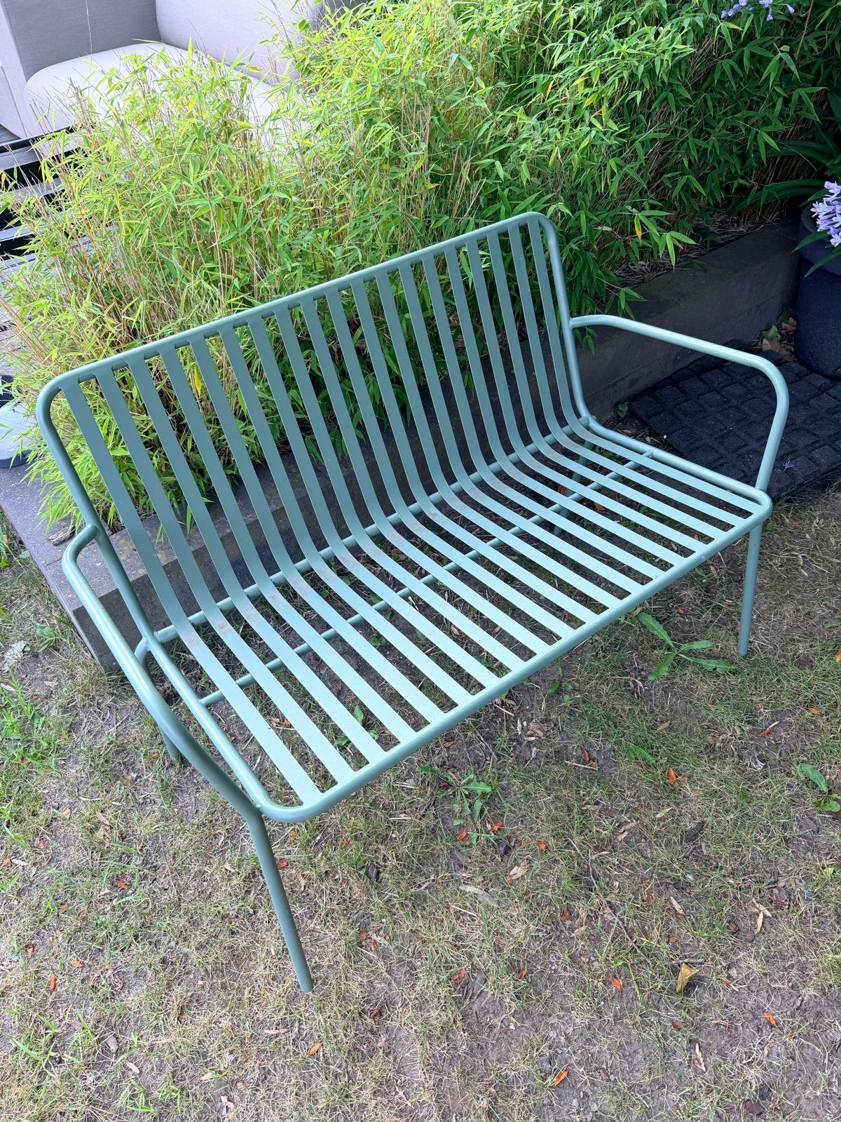 Stijlvolle metalen tuinbank - Zo goed als nieuw, Ophalen, Zo goed als nieuw, Metaal