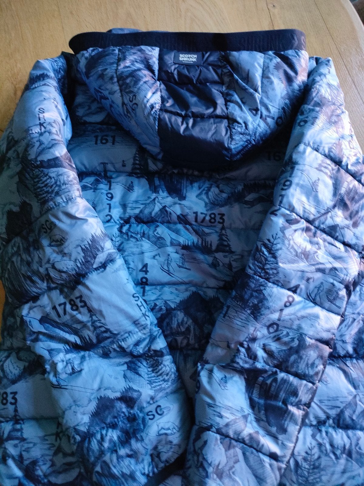 Scotch & Soda Scotch Shrunk gewatteerde jas maat 16 (S), Ophalen of Verzenden, Zo goed als nieuw