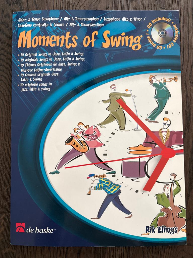 Moments of Swing - Saxofoon Boek met CD, Gebruikt, Ophalen of Verzenden, Jazz, Saxofoon