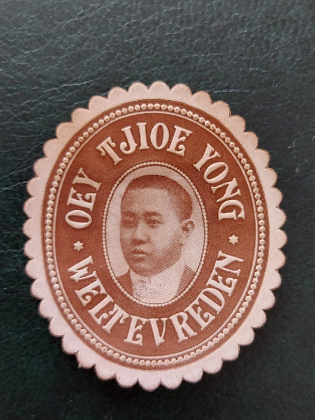 Sluitzegel Oey Tjoe Yong Weltevreden Indonesië, Verzenden