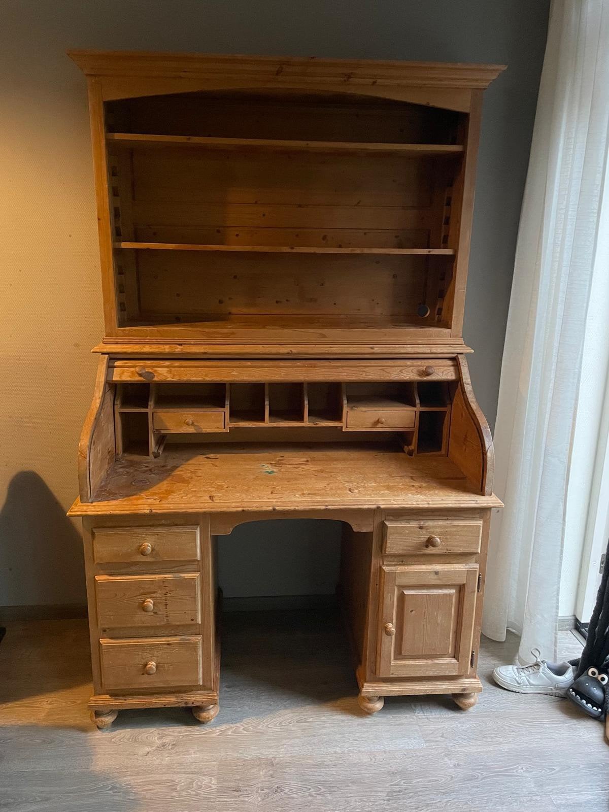 Secretaire 3 delen, Antiek en Kunst, Ophalen