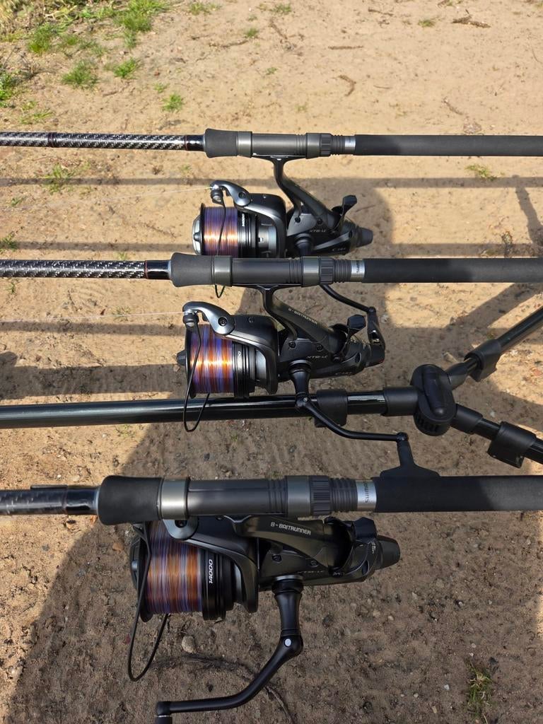 3x Shimano TX7 3lbs 12ft Hengels - Zo goed als nieuw, Ophalen
