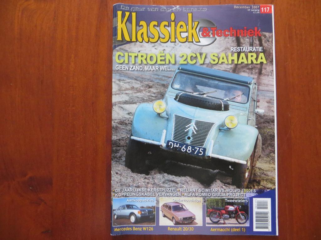 Klassiek & Techniek 117 Citroën 2CV Sahara, Renault 20 / 30, Ophalen of Verzenden, Nieuw, Citroën