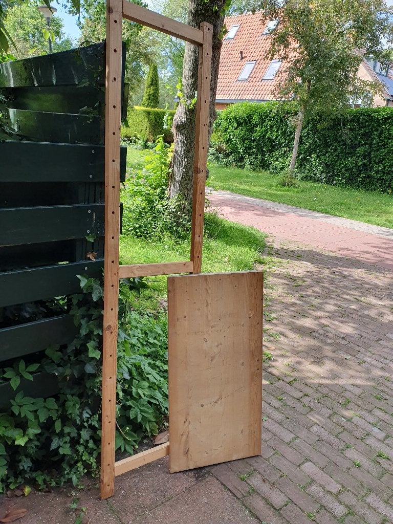 Houten stelling, Ophalen, Gebruikt