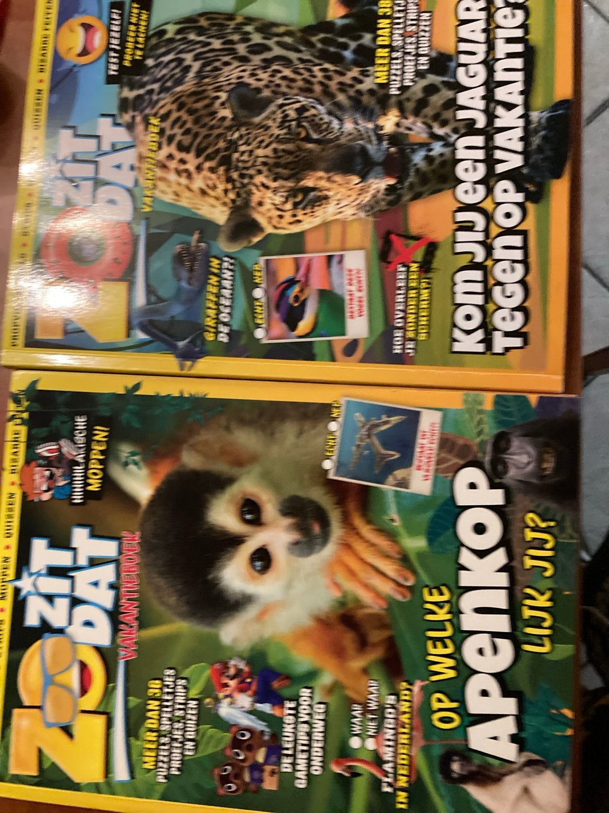 Zo Zit Dat Vakantieboeken - Jaguar en Apenkop, Boeken, Ophalen of Verzenden, Zo goed als nieuw, Overige typen