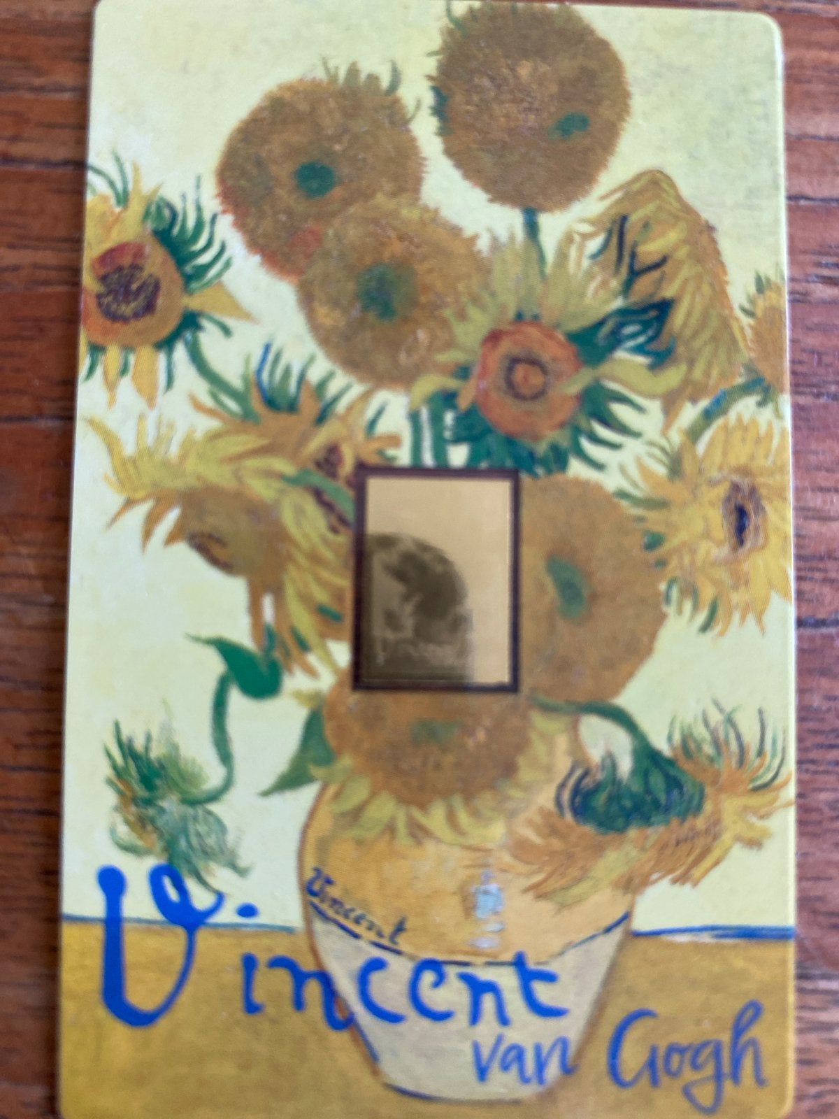 Vincent van Gogh Zonnebloemen Goud Baar Editie - 1/1000 oz, Ophalen of Verzenden, Goud