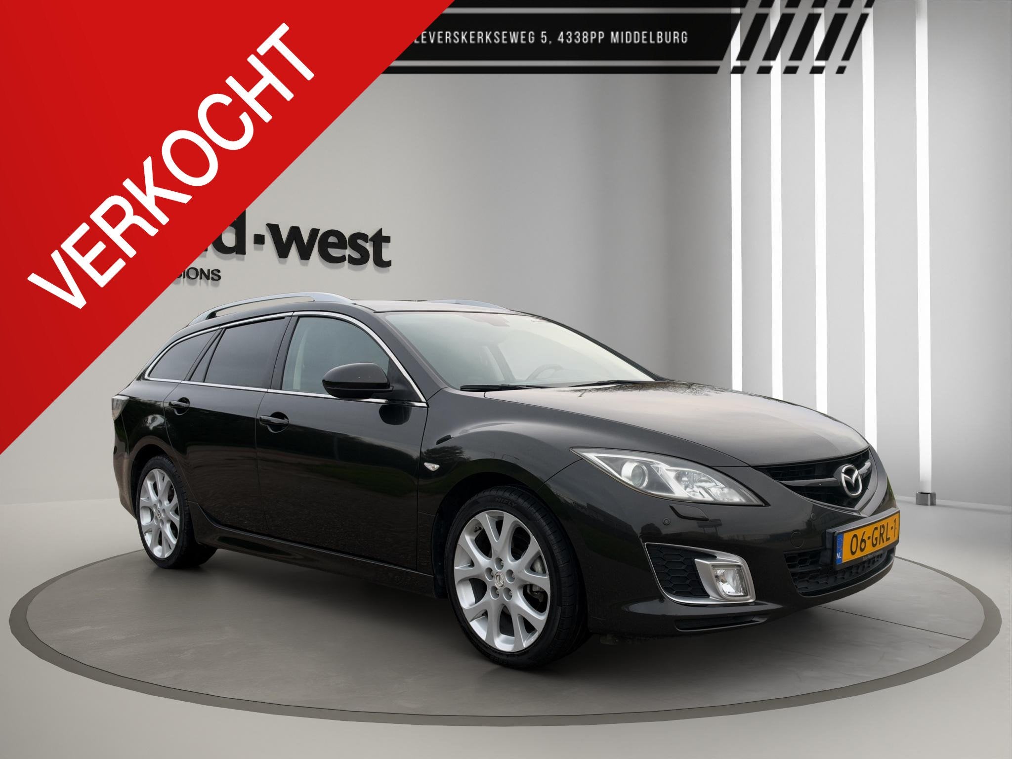 Mazda 6 Sportbreak 2.5 S-VT GT-M 1 Jaar APK Mazda 6 Sportbre, Auto's, Gebruikt, 4 cilinders, 6 sportbreak, Leder en Stof