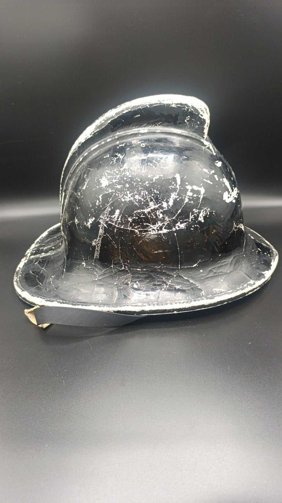 fraaie vintage Cromwell brandweer helm, made in England 1965, Ophalen of Verzenden, Gebruikt