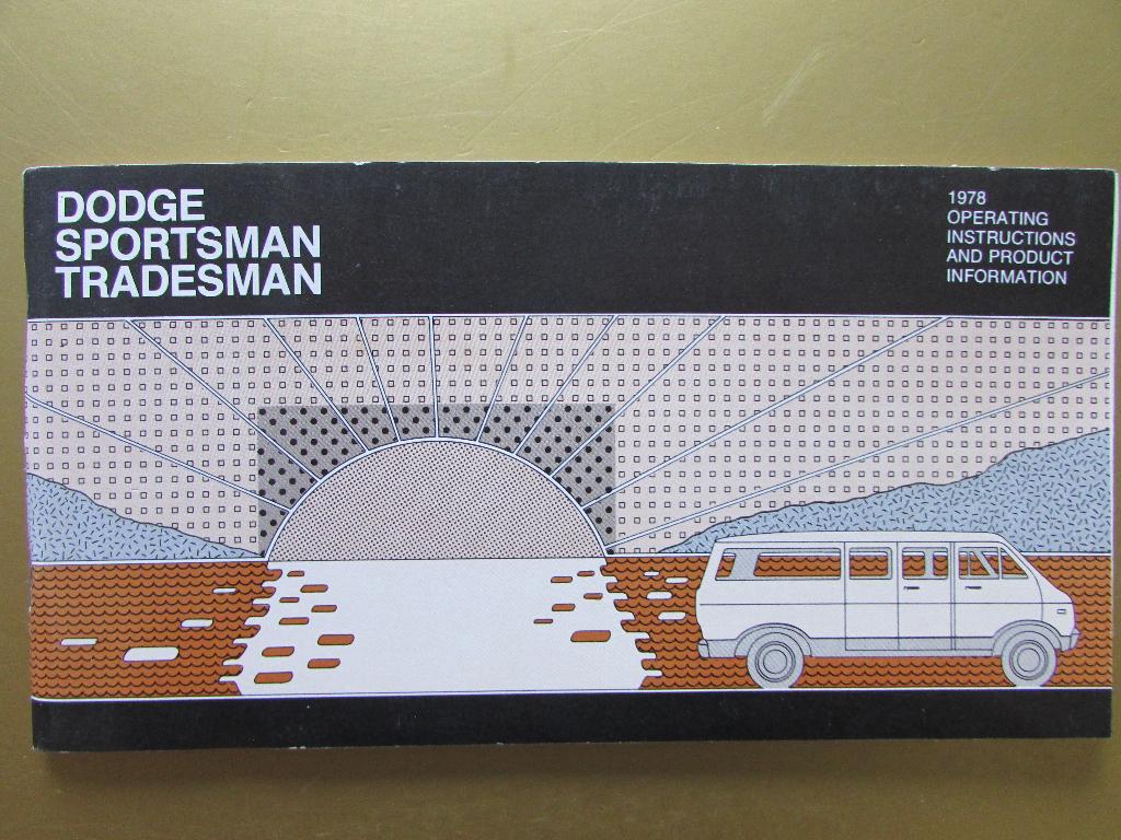 1978 Dodge Sportsman/Tradesman owner's manual, Engels, Ophalen of Verzenden