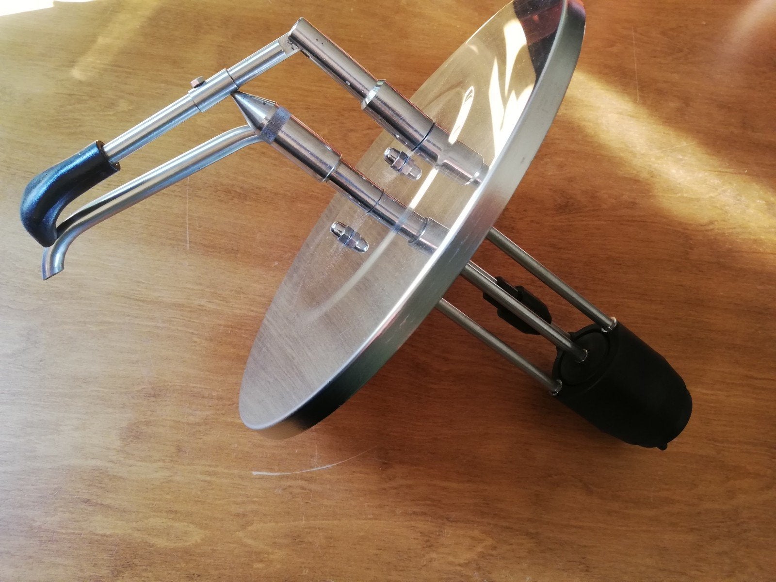 RVS sauspomp sausdispenser horeca 28cm diameter, Ophalen of Verzenden, Zo goed als nieuw
