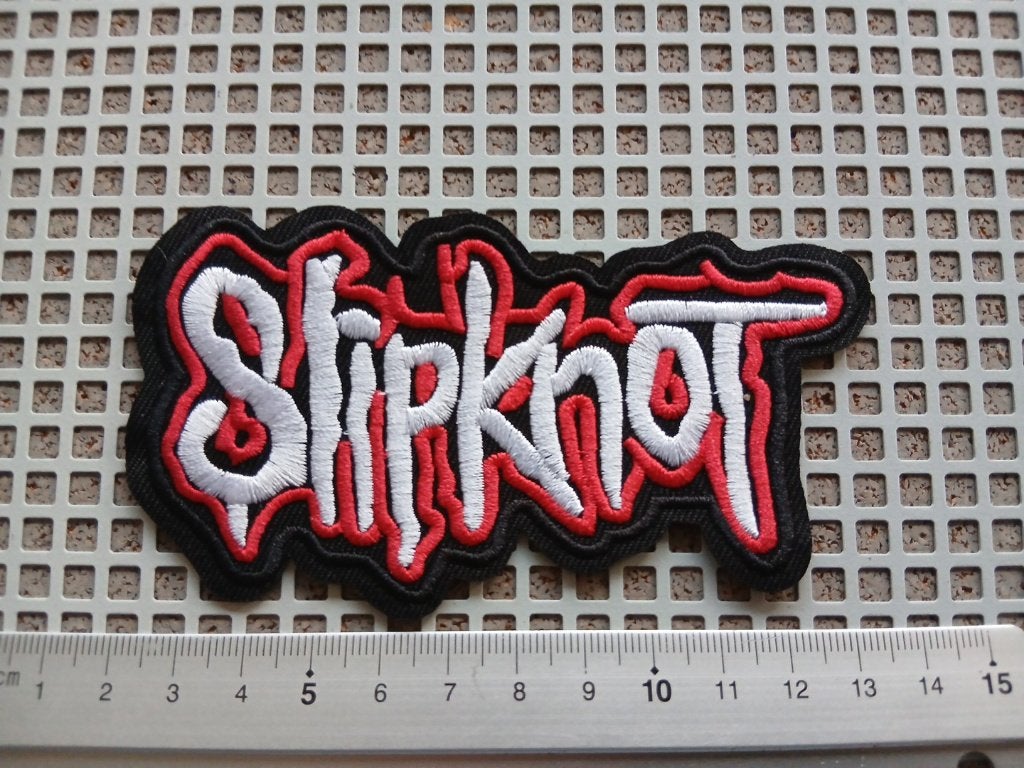 Slipknot vrij  leuke en mooie shaped patch 22 metal, Ophalen of Verzenden, Nieuw, Kleding