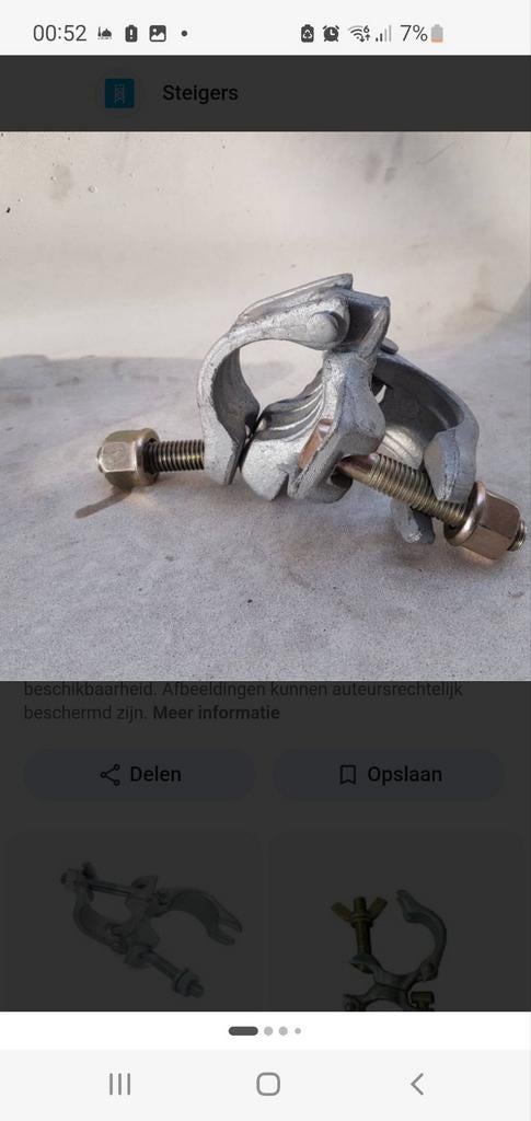 GEZOCHT Steiger kruiskoppeling, Doe-het-zelf en Verbouw, Steigers, Ophalen of Verzenden