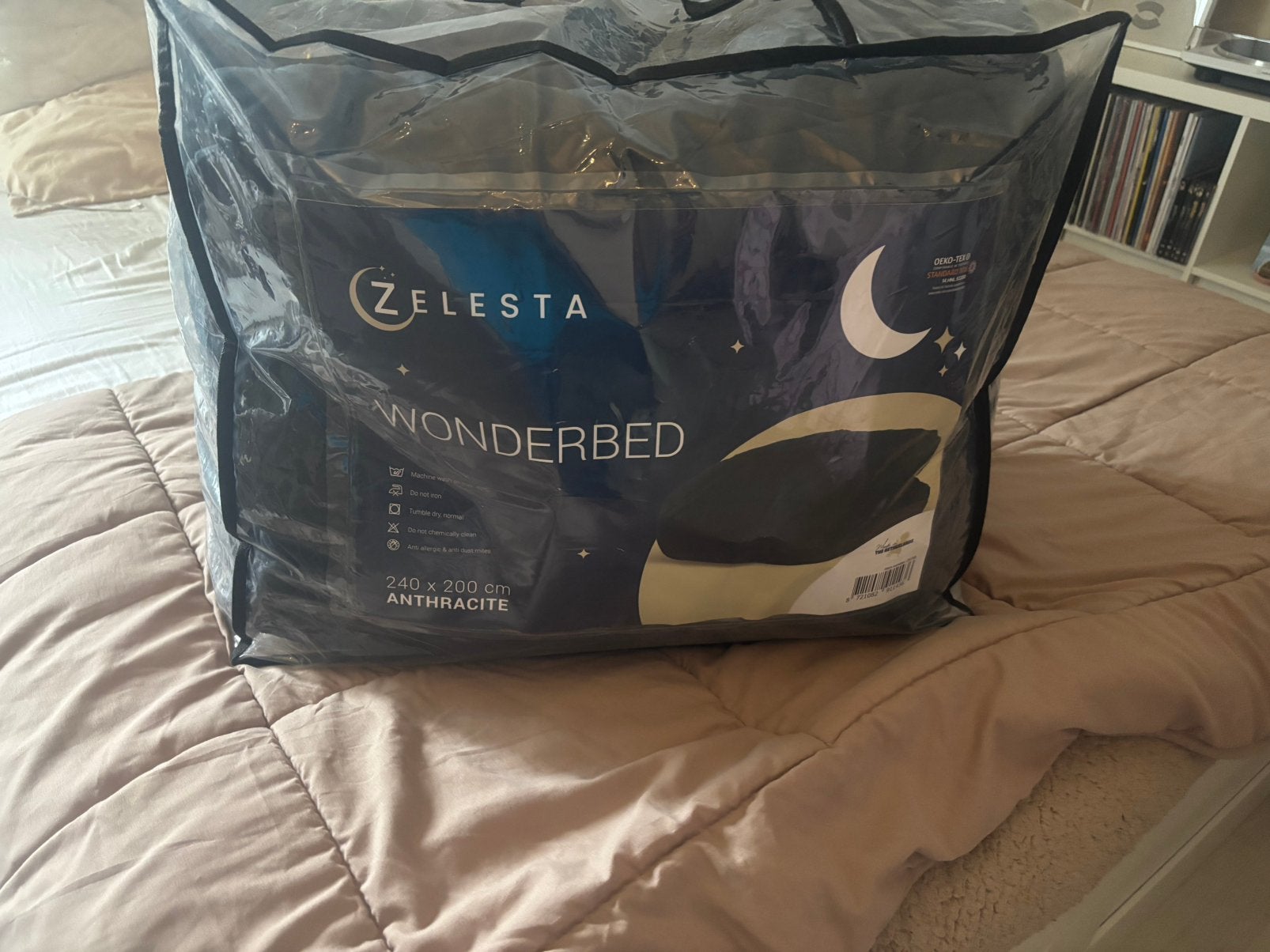 Wonderbed zelesta 240x200, Ophalen, Zo goed als nieuw, Eenpersoons, Kussen