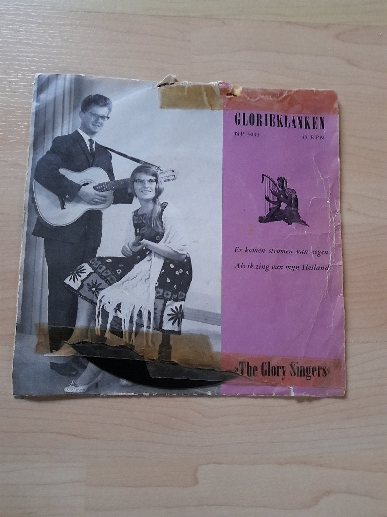 SINGLE GLORIEKLANKEN NO 3043 THE GLORY SINGERS, Cd's en Dvd's, Ophalen of Verzenden, Gebruikt, Overige genres