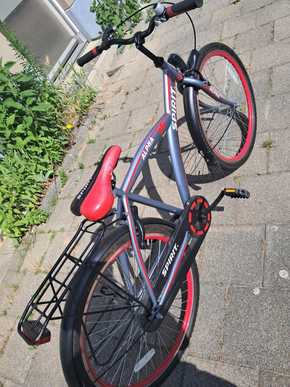 Spirit Alpha Fiets - Grijs/Rood, Zo goed als nieuw, Ophalen of Verzenden