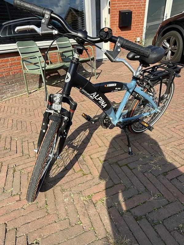 Alpina Yabber kinderfiets - 24 inch, Fietsen en Brommers, Ophalen, Velgrem, Handrem, Gebruikt