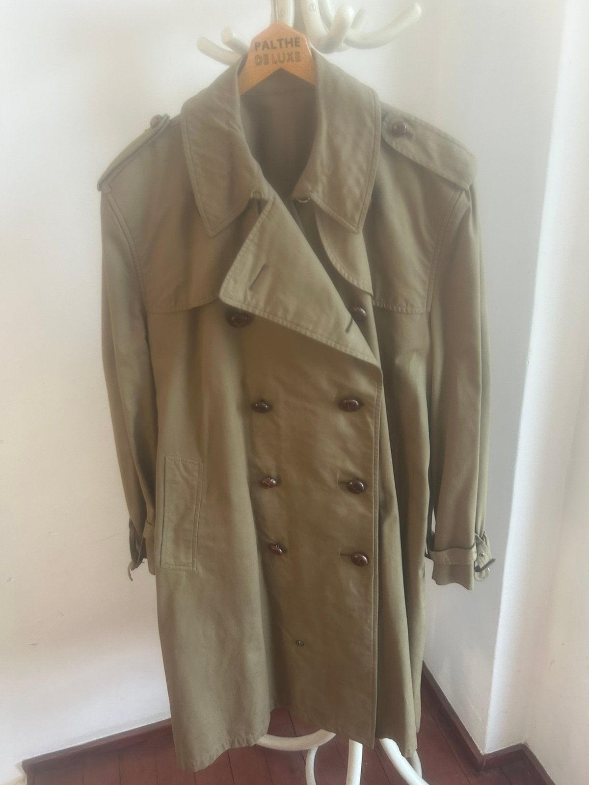 Militaire trenchcoat met losse voering maat 48, Ophalen of Verzenden, Zo goed als nieuw