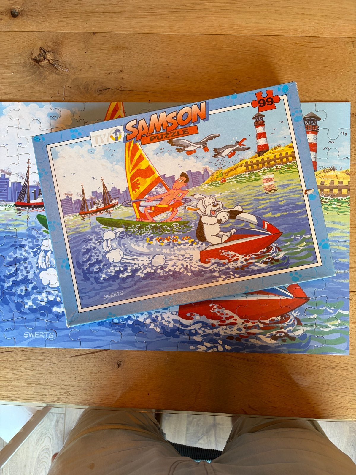 Samson & Gert Puzzel 99 Stukjes, Ophalen of Verzenden, Meer dan 50 stukjes, Gebruikt, 6 jaar of ouder