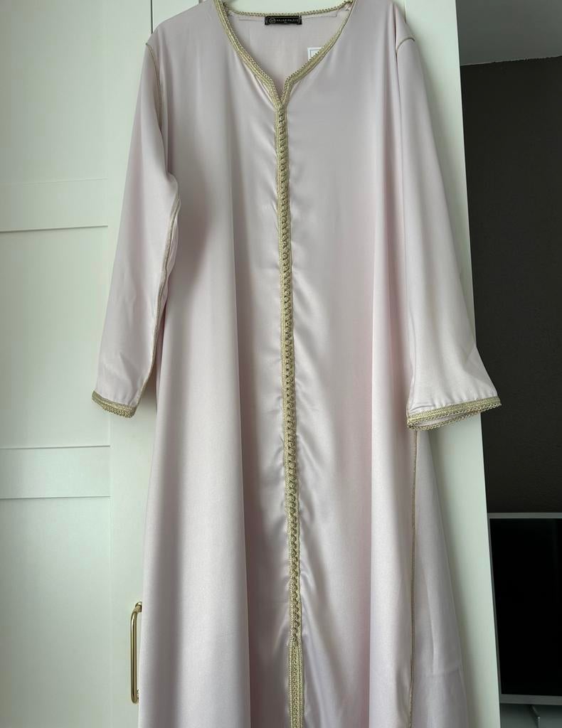 Nieuwe Marokkaanse kaftan caftan roze met goud l/xl, Overige typen, Maat 46/48 (XL) of groter, Nieuw, Ophalen of Verzenden
