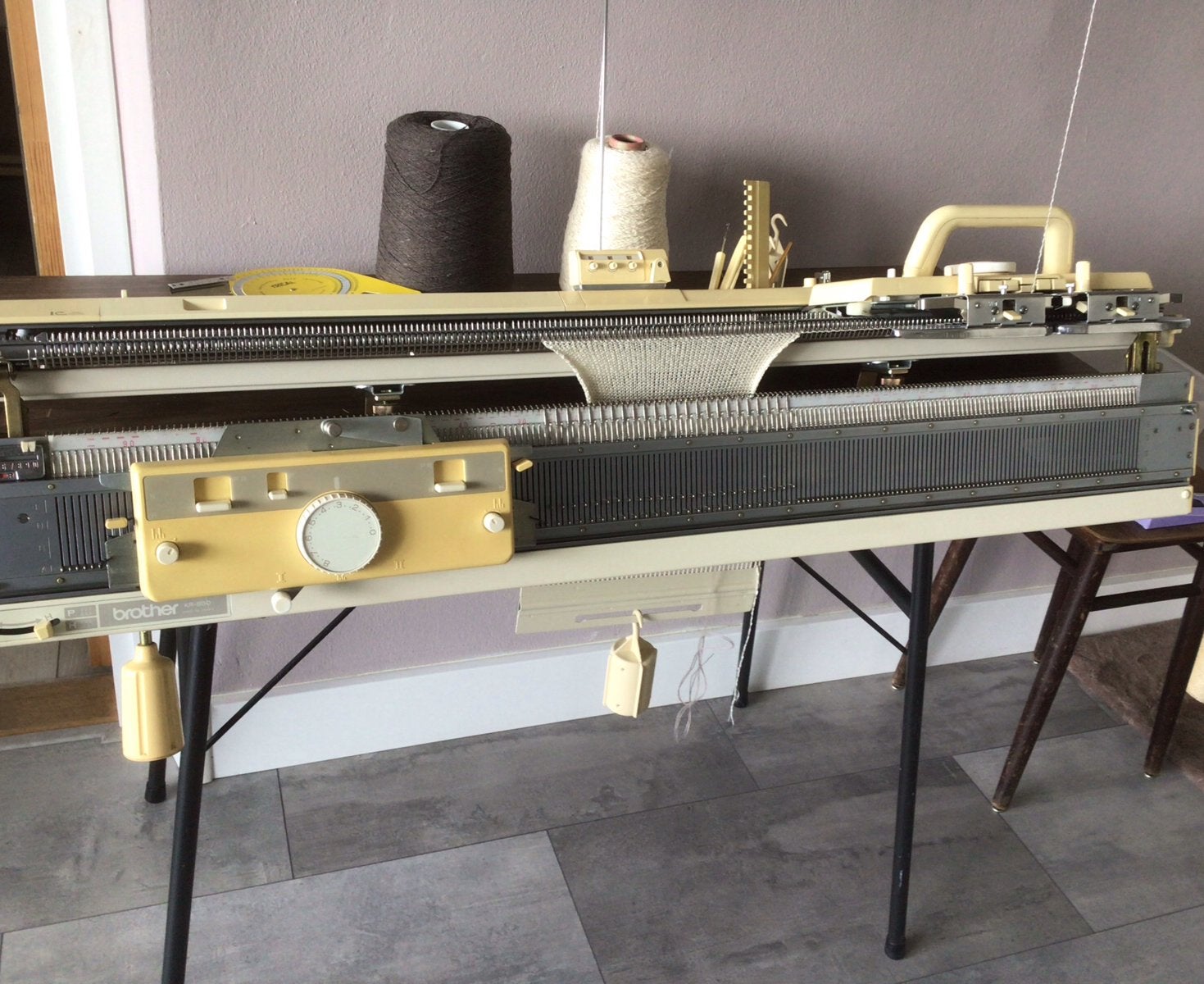 Brother KH-892 / KR-850 Dubbelbed Breimachine, Ophalen, Gebruikt, Breien, Machine