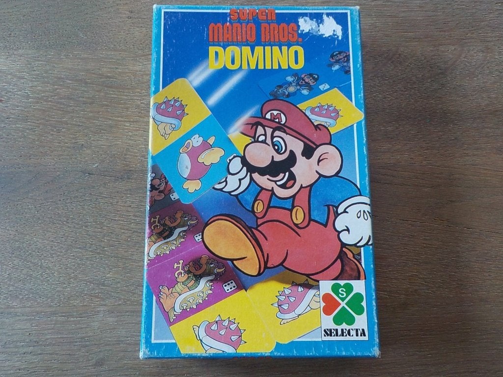 vintage spel Super Mario Bros. Domino Selecta / Nintendo, Avontuur en Actie, Gebruikt, 2 spelers, Ophalen of Verzenden