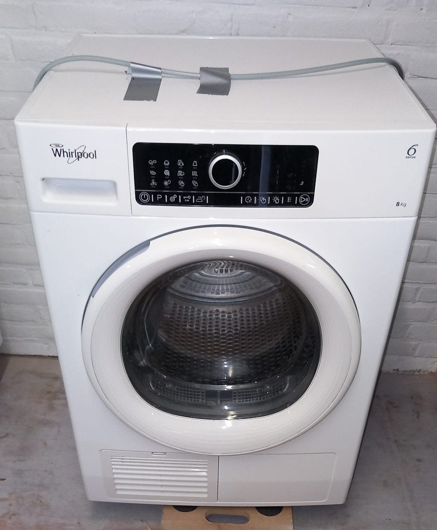 Wasmachine whirlpool 8kg, Ophalen, 1200 tot 1600 toeren, 8 tot 10 kg, Zo goed als nieuw