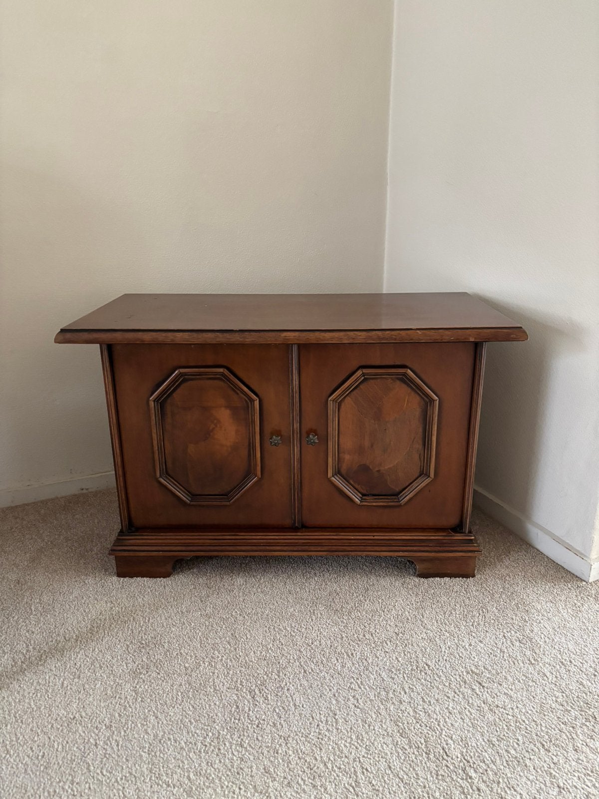 Vintage houten tv kast, Huis en Inrichting, Ophalen, Gebruikt, 25 tot 50 cm, Minder dan 100 cm