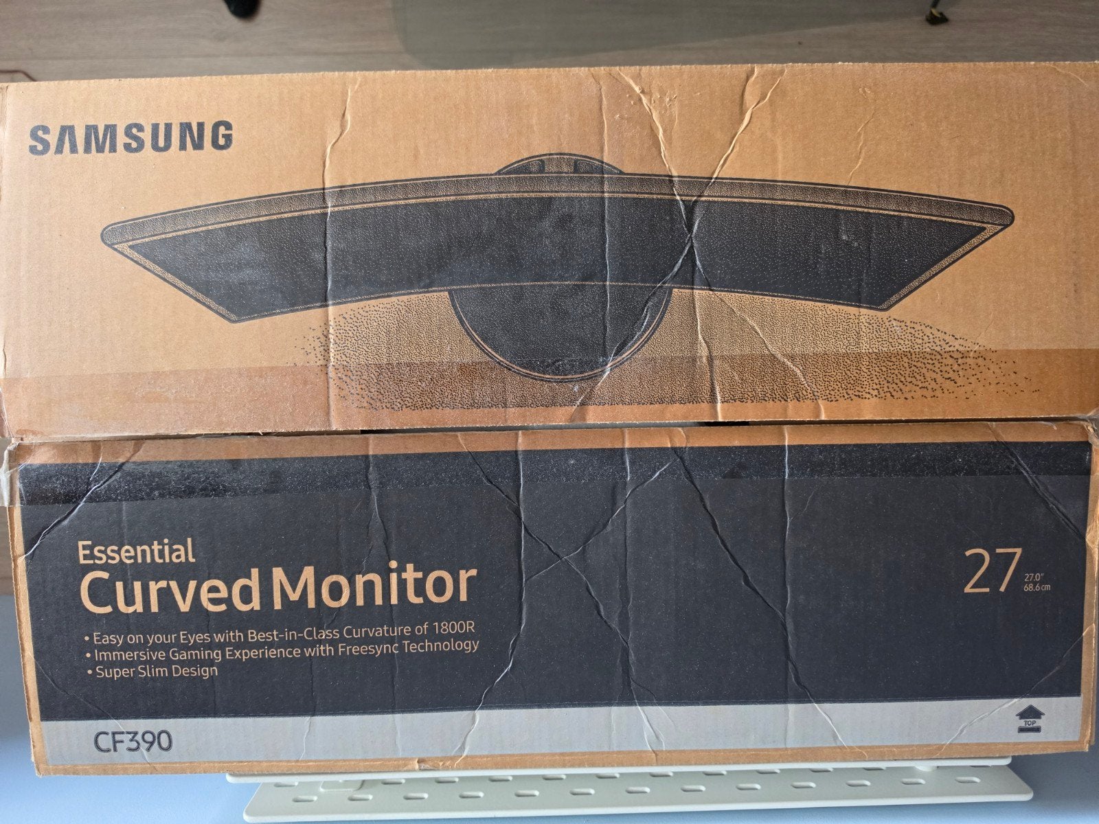 samsung 27 inch curved monitor, Ophalen, Curved, Full HD, Zo goed als nieuw