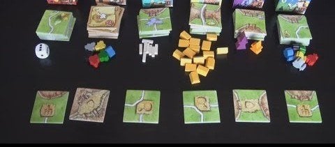 carcassonne mini uitbreidingen, 7 stuks (incl graancircels), Ophalen of Verzenden, Zo goed als nieuw, 999 Games b.v.